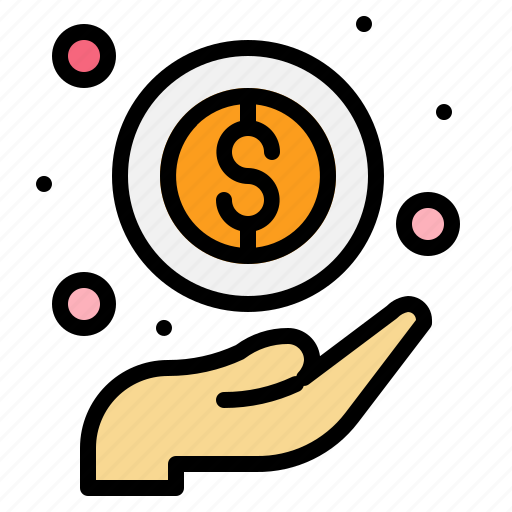 Business, coins, currency, gesture, hand, money, payment icon - Download on Iconfinder
