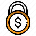 business, coins, internet, lock, money, security