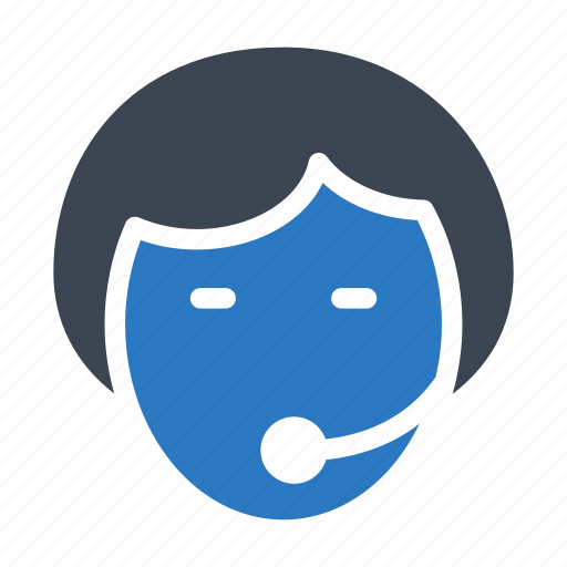 Employee, face, headset, services, support icon - Download on Iconfinder