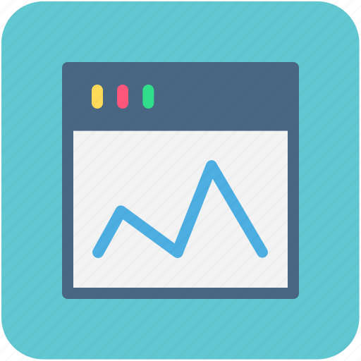 Analytics screen, chart screen, graph report, graph screen, online graph icon - Download on Iconfinder