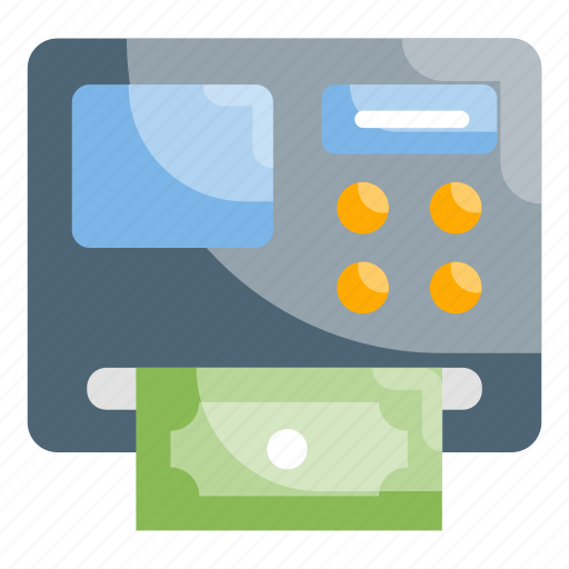 Atm machine, bank, currency, money, withdraw icon - Download on Iconfinder