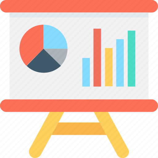 Analytics, pie chart, presentation, statistics, training icon - Download on Iconfinder