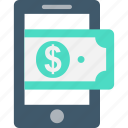 banknote, mcommerce, mobile, mobile banking, transaction