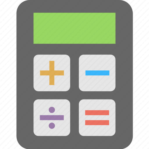 Accounting, calculation, calculator, maths, office supplies icon - Download on Iconfinder