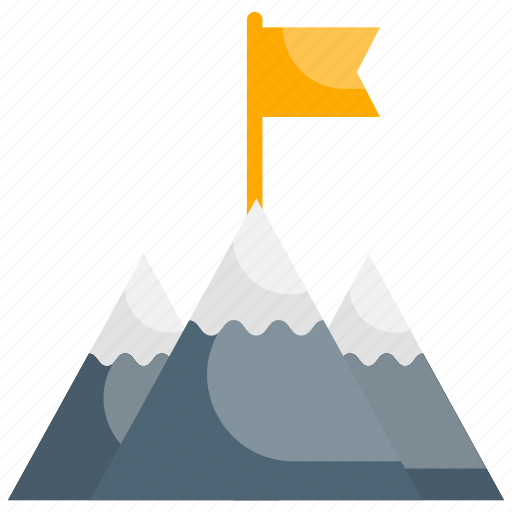 Goal, leadership, mission, mountain, strategy icon - Download on Iconfinder