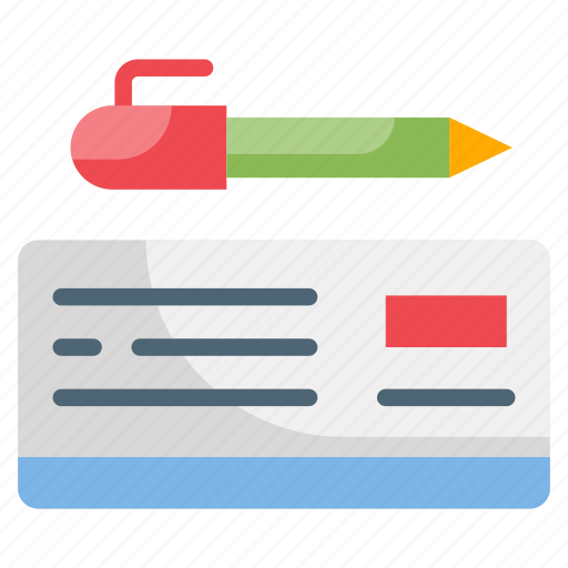 Accounting, bank check, banking, checkbook, financial icon - Download on Iconfinder