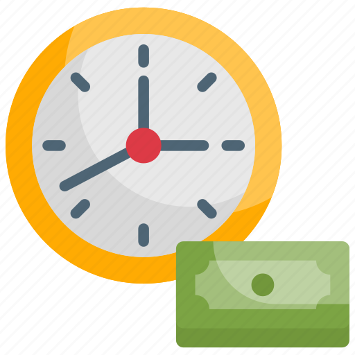 Business, finance, income, investment, time is money icon - Download on Iconfinder