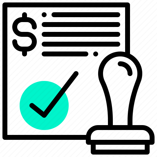 Approved, checklist, document, finance, money, stamp icon - Download on Iconfinder