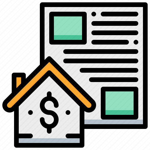 Building, home, house, loan, property, report icon - Download on Iconfinder