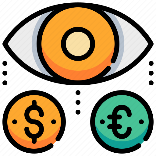 Currency, dollar, euro, money, opportunity, search icon - Download on Iconfinder