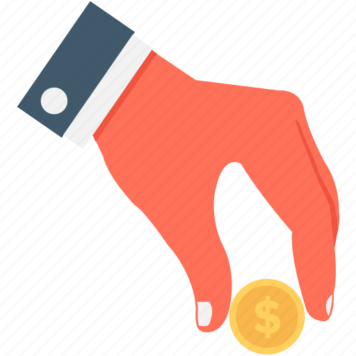 Dollar, give, hand, money, payment icon - Download on Iconfinder