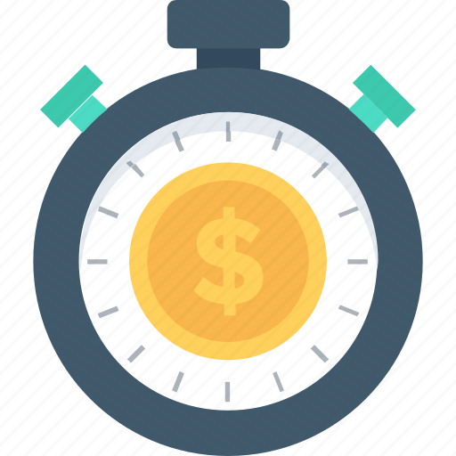 Dollar, stopwatch, tax reminder, time is money, wait icon - Download on Iconfinder