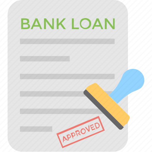 Application, bank loan, credit, debt, stamp icon - Download on Iconfinder
