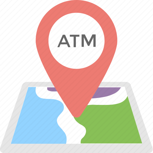 Atm location, atm nearby, map, map pin, placeholder icon - Download on Iconfinder