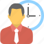 businessman, clock, employee, punctual, watch 