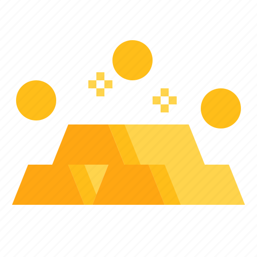 Asset, bank, gold, golden, ingot, treasure, wealth icon - Download on Iconfinder