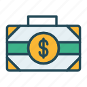 briefcase, business, finance, investment, money, portfolio, suitcase