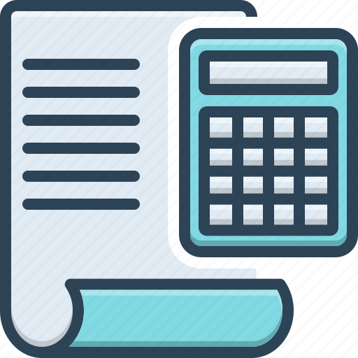 Accounting, calculator, finance, addition, calculate, document, estimation icon - Download on Iconfinder