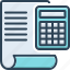 accounting, calculator, finance, addition, calculate, document, estimation 