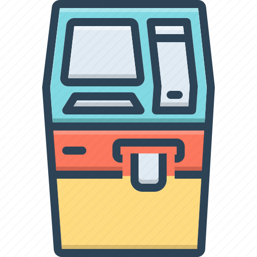 Machine, withdraw, atm, automated, currency, cash machine, teller machine icon - Download on Iconfinder