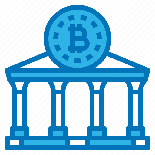 Bank, banking, bitcoin, blockchain, cryptocurrency icon - Download on Iconfinder