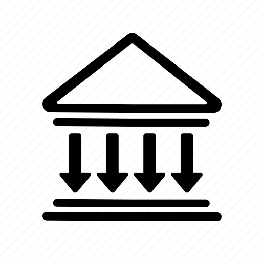 Bank, down, download, interest rate, smart home, fed, federal reserve icon - Download on Iconfinder