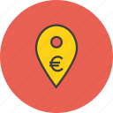 atm, bank, cashpoint, euro, gps, map marker, navigation 