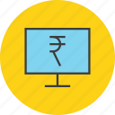 banking, computer, electronic, etrade, online, rupee, shopping 