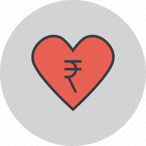 Care, charity, donate, donation, love, rupee, trust icon - Download on Iconfinder