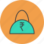 bag, balance, buy, cash, finance, rupee, shopping 
