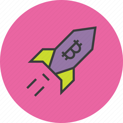 Bitcoin, profit, rocket, increase, online shopping, usage, value icon - Download on Iconfinder