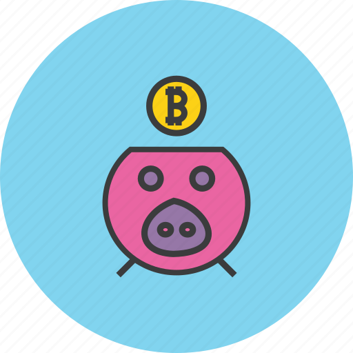 Bank, banking, bitcoin, finance, piggy, savings, digital icon - Download on Iconfinder