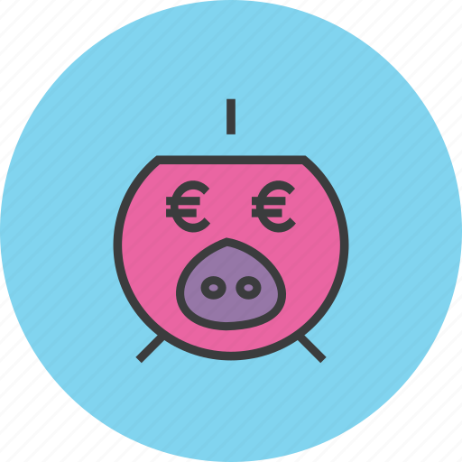 Bank, banking, euro, piggy, savings, save, guardar icon - Download on Iconfinder