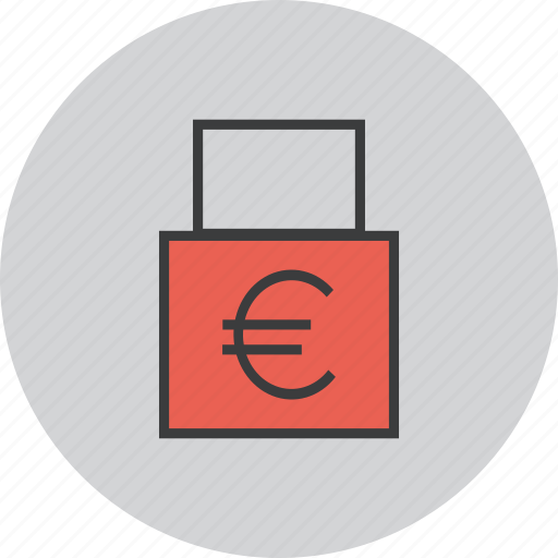 Account, business, euro, funds, lock, transaction, private icon - Download on Iconfinder