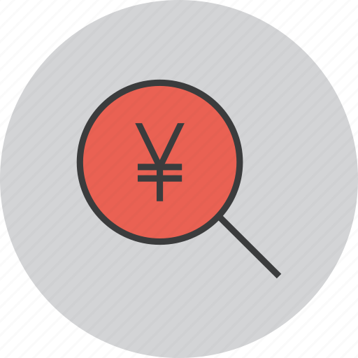 Find, funds, identify, locate, search, source, yen icon - Download on Iconfinder