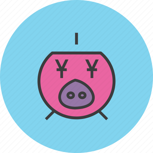 Bank, banking, piggy, save, savings, yuan, guardar icon - Download on Iconfinder