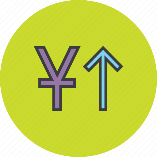 Currency, finance, foreign exchange, increase, shares, value, yuan icon - Download on Iconfinder