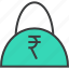 bag, balance, cash, rupee, shopping, buy, ecommerce 
