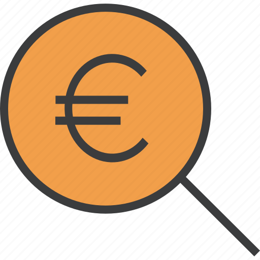 Euro, find, funds, locate, search, identify, source icon - Download on Iconfinder