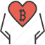 bitcoin, charity, donate, donation, love, online, trust 
