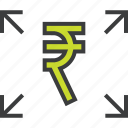 distribute, transfer, rupee, send, banking, funds, payment 