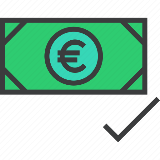 Approve, cash, payment, success, accept, accepted, euro icon - Download on Iconfinder