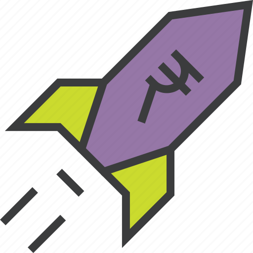 Business, profit, rocket, rupee, sales, currency, value icon - Download on Iconfinder