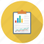 analytics, chart, clipboard, graph, report, reportcover 