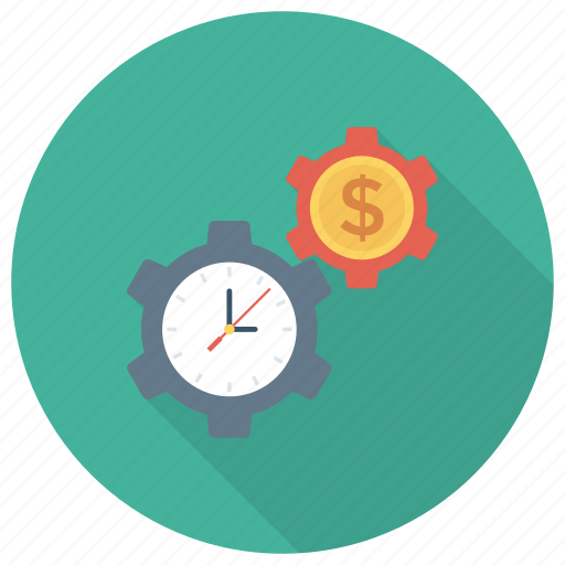 Dollar, gear, money, options, payment, settings, time icon - Download on Iconfinder
