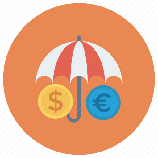 Dollar, euro, lock, protection, safe, security, umbrella icon - Download on Iconfinder