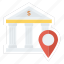 bank, location, map, money, navigation, pin 