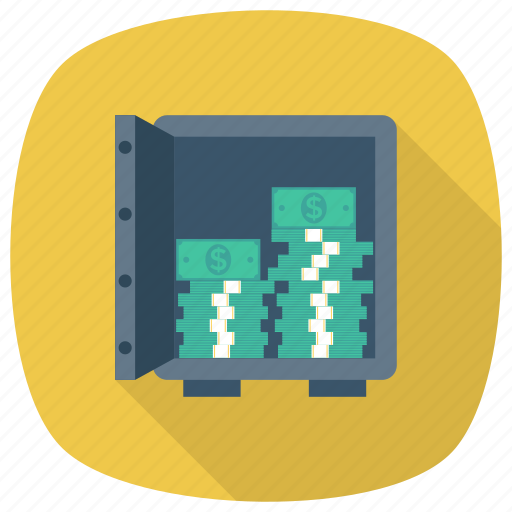 Bank, currency, dollar, finance, money, safe icon - Download on Iconfinder