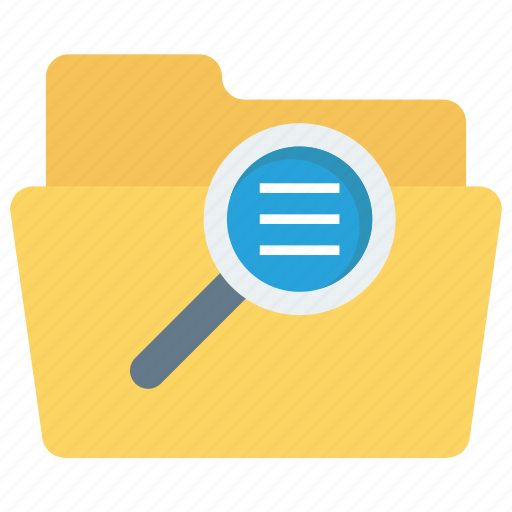 Content, document, file, find, glass, magnifier icon - Download on Iconfinder