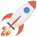 launch, open, rocket, space, spaceship, startup